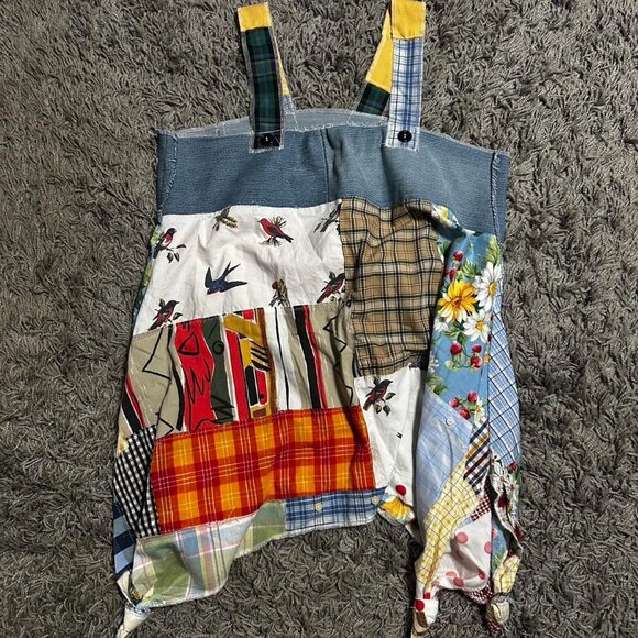 Patch Work Custom Babydoll Dress Size L - Picture 1 of 4